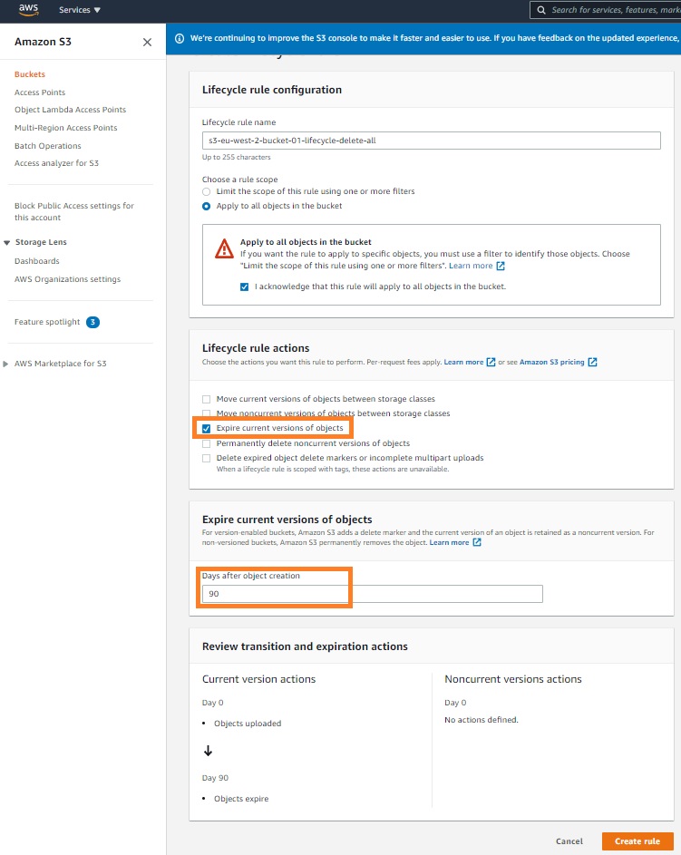 S3 Lifecycle Configuration – AWS S3 Lifecycle Management Guide – BEPNV