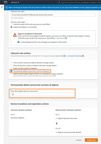 S3 Lifecycle Rules Using Bucket Lifecycle Configurations